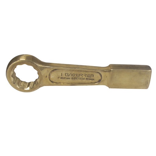 [UH2729SW] Llave de golpe plana de bronce-aluminio antichispa en pulgadas, 12 puntas, 1-13/16" Urrea