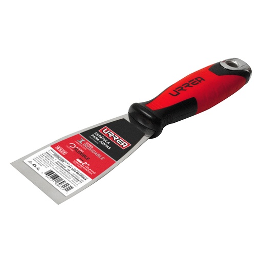 [652X] Espátula flexible de acero inoxidable con mango bimaterial 2" Urrea