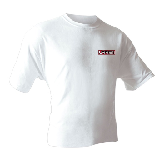 [PLA200L] Playera cuello redondo color blanco talla L Urrea