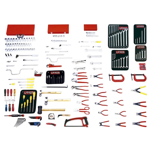 [99510] Juego intermedio industrial en pulgadas 214 piezas, sin gabinete Urrea