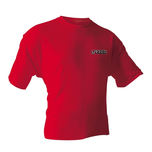 [PLA201C] Playera cuello redondo color rojo talla CH Urrea