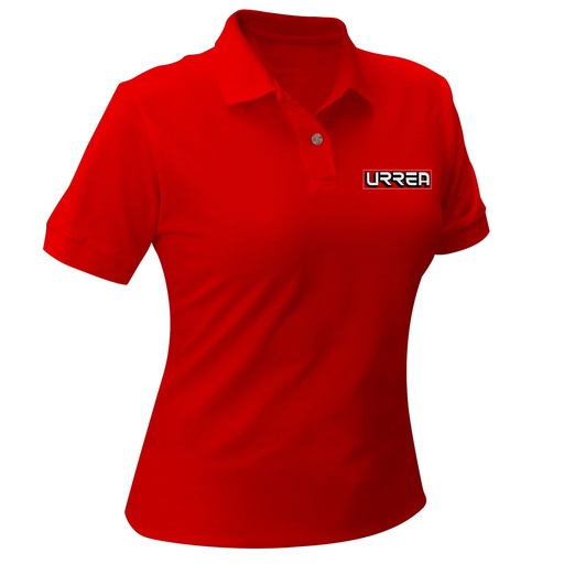 [UPODRC] Playera tipo polo para dama color rojo talla CH Urrea