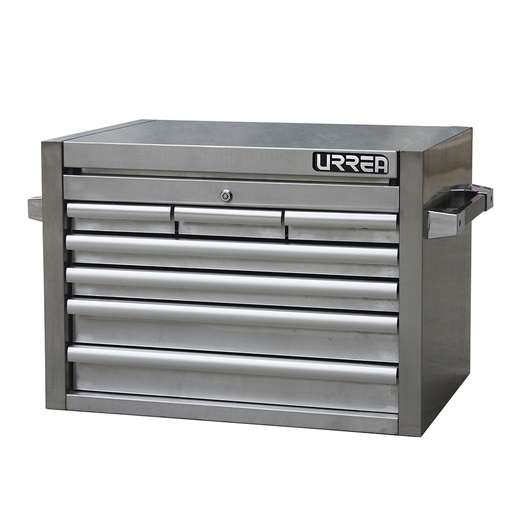 [H27S7S] Gabinete acero inoxidable superior 7 gavetas serie H 27" Urrea