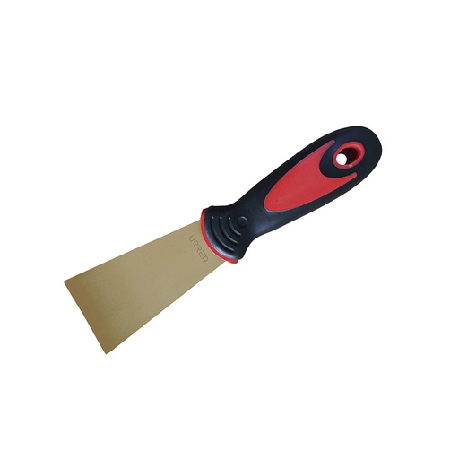 [UH651] Espátula de bronce-aluminio antichispa con mango bimaterial 1" x 4" Urrea