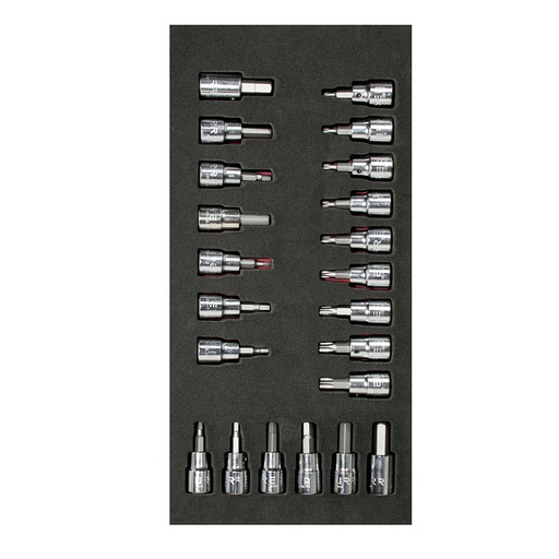 [CH108] Juego de dados cuadro de 3/8" varias puntas 22 piezas, CH108-C Urrea