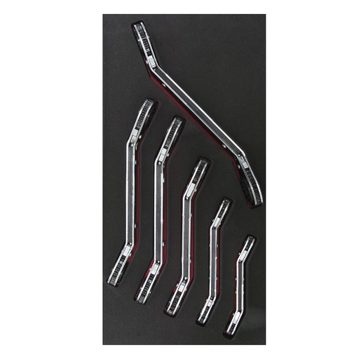 [CH112] Juego de llaves de matraca acodadas en pulgadas 6 piezas, CH112-C Urrea