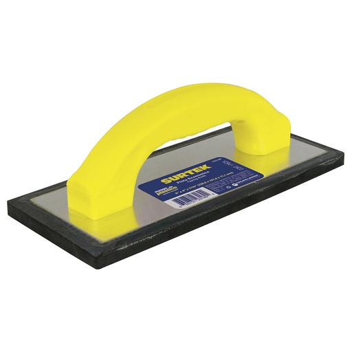 [123189] Flota de hule acabado fino con mango de plástico 9" x 4" x 7/16" Surtek