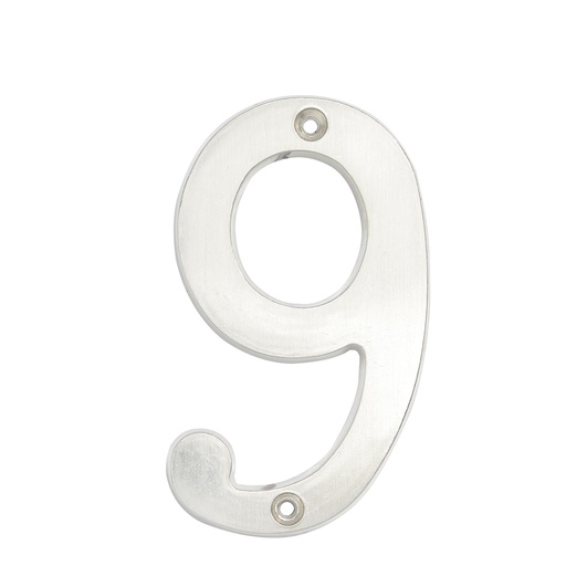 [L6809CS] Número 9 slim 4" níquel satinado Lock