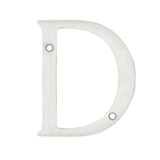 [L701DCS] Letra D slim 4" níquel satinado Lock