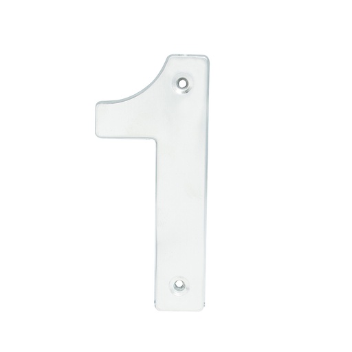 [L601C] Número 1 bold 4" níquel satinado Lock