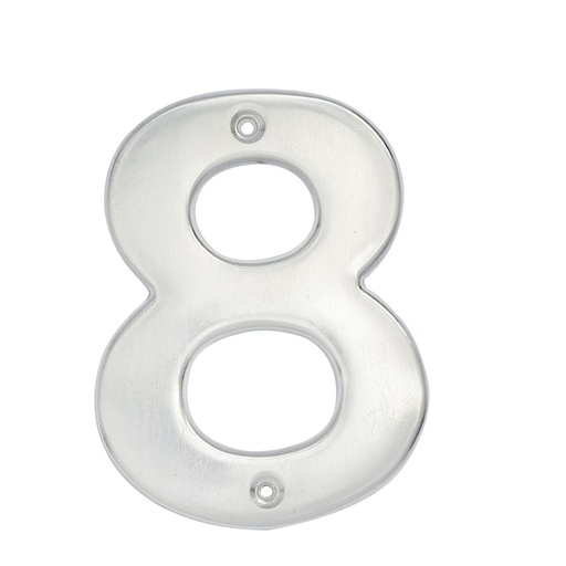 [L608C] Número 8 bold 4" níquel satinado Lock