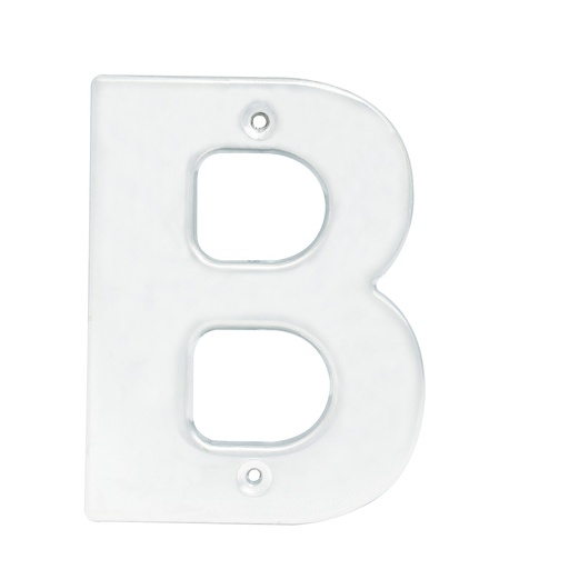 [L70BC] Letra B bold 4" cromo satinado Lock