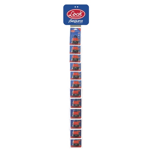 [LTIM25] Tira de impulso con candados impermeables llave estándar 8 x 100 cm, 13 piezas Lock