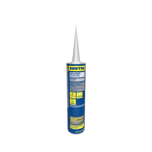 [113451] Silicón color negro, 280 ml Surtek
