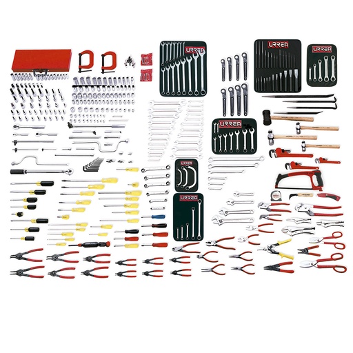 [99520] Juego maestro industrial combinado 398 piezas, sin gabinete Urrea