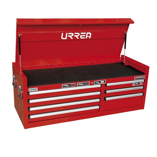 [M56S7] Gabinete superior 7 gavetas color rojo serie M 56" Urrea