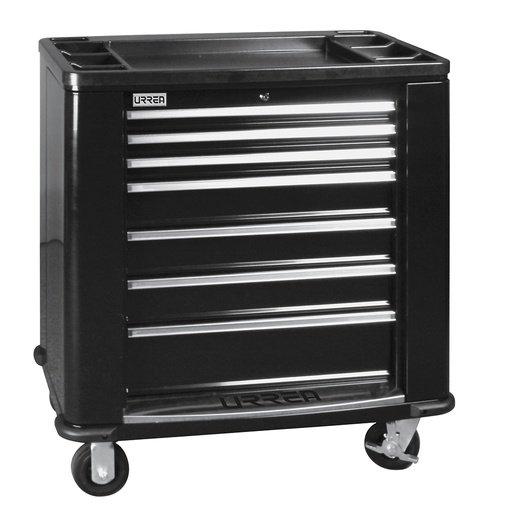 [H35W7] Centro de trabajo móvil 7 gavetas color negro serie H 35" Urrea