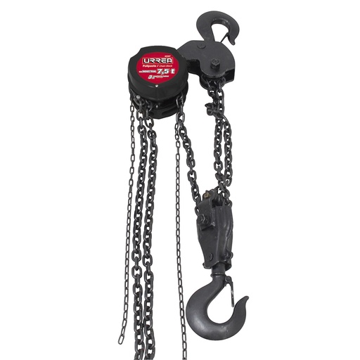 [42307] Polipasto manual 3 ramales, 7.5 ton, cadena 3 m Urrea