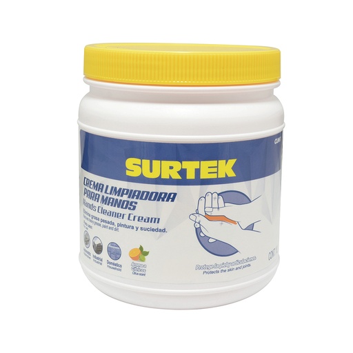 [CLIM1] Crema desengrasante limpiadora de manos 1 Lt Surtek