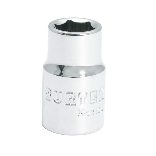 [F5108H] Dado cuadro de 3/8", 6 puntas, en pulgadas, 1/4" Surtek