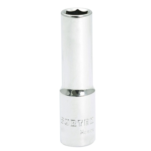 [F5114HL] Dado largo cuadro de 3/8", 6 puntas, en pulgadas, 7/16" Surtek