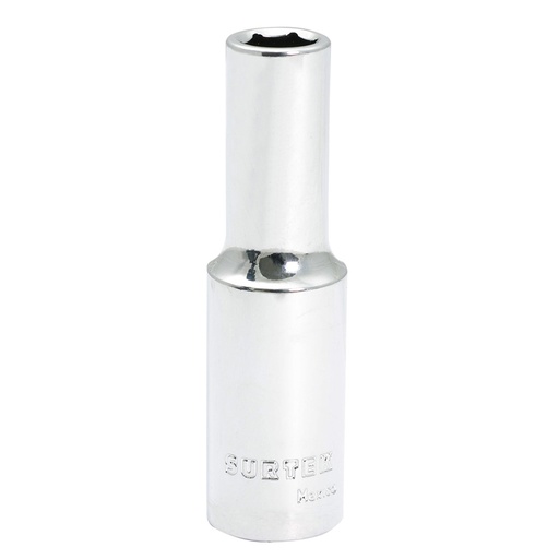 [F5811HLM] Dado largo cuadro de 1/2", 6 puntas, métrico, 11 mm Surtek