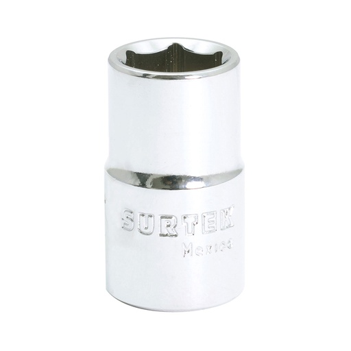 [F5812H] Dado en pulgadas cuadro de 1/2", 6 puntas, 3/8" Surtek