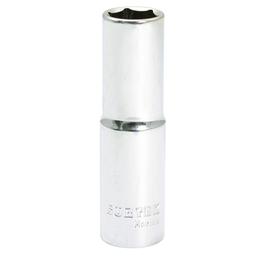 [F5812HL] Dado largo cuadro de 1/2", 6 puntas, en pulgadas, 3/8" Surtek