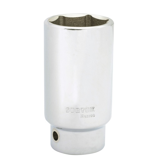 [F5940HL] Dado largo cuadro de 3/4", 6 puntas, en pulgadas, 1-1/4" Surtek