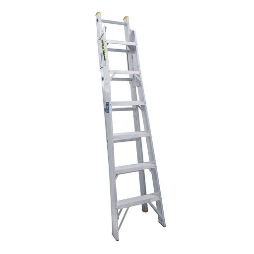 [EC15] Escalera convertible tipo II de aluminio con 15 peldaños Surtek