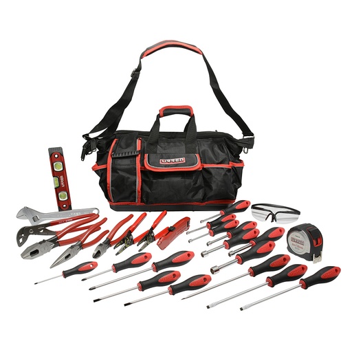 [JE28] Juego combinado de herramientas para electricista 27 piezas , en maleta Urrea