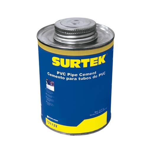 [121132] Cemento para tubo PVC, 473 ml Surtek