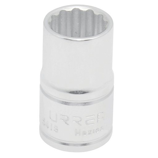 [5418] Dado cuadro de 1/2", 12 puntas, en pulgadas, 9/16" Urrea