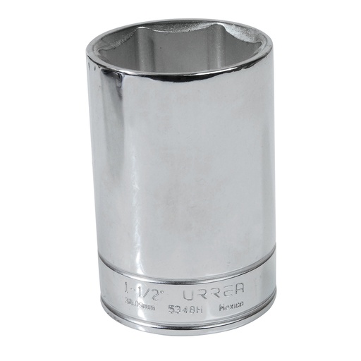 [5348H] Dado largo cuadro de 1/2", 6 puntas, en pulgadas, 1-1/2" Urrea