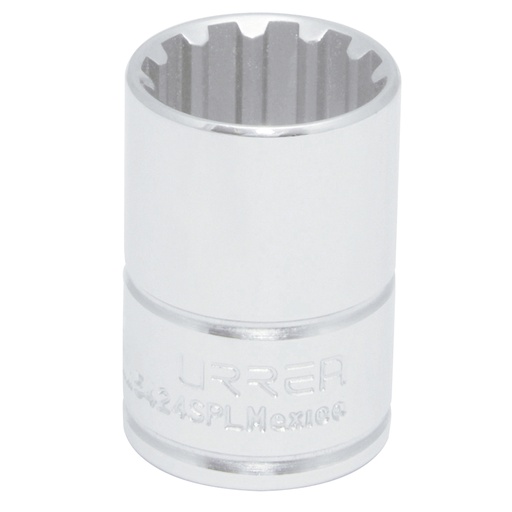 [5424SPL] Dado spline cuadro de 1/2", # 24 Urrea