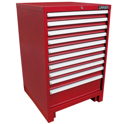 [X28F10] Gabinete fijo con 10 gavetas color rojo serie X 28" Urrea