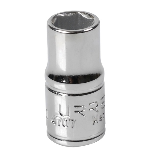 [4707] Dado cuadro de 1/4", 6 puntas, en pulgadas, 7/32" Urrea