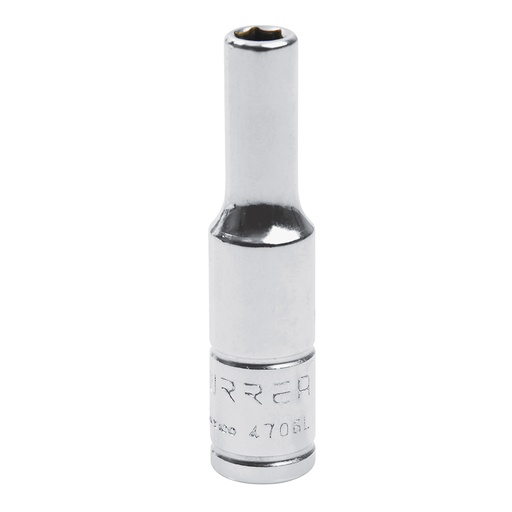 [4706L] Dado largo cuadro de 1/4", 6 puntas, en pulgadas, 3/16" Urrea