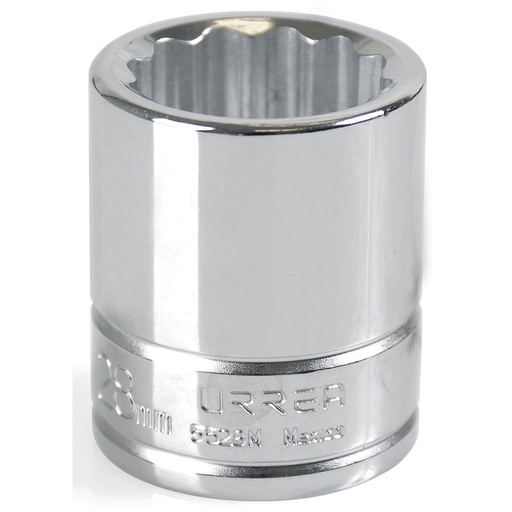 [5528M] Dado cuadro de 3/4", 12 puntas, métrico, 28 mm Urrea