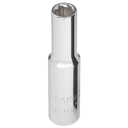 [F4409HL] Dado largo cuadro de 1/4", 6 puntas, en pulgadas, 9/32" Surtek