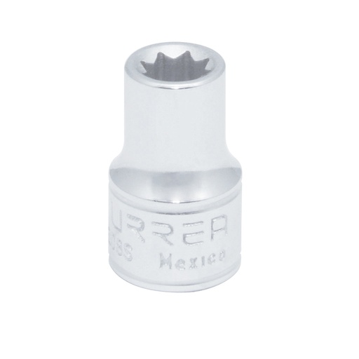 [5208S] Dado cuadro de 3/8", 8 puntas, en pulgadas, 1/4" Urrea