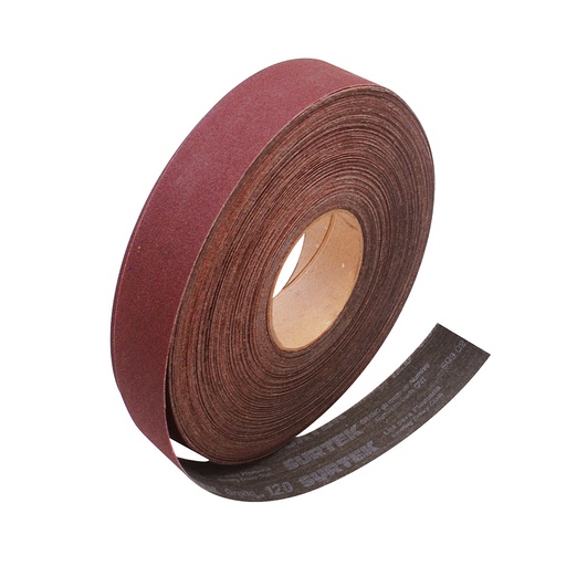 [LR5120] Lija en rollo para plomero 1-1/2 x 5 m, grano 120 Surtek