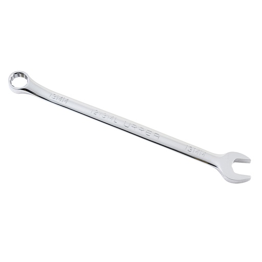 [1213ML] Llave combinada extra larga pulido espejo métrica, 12 puntas, 13 mm Urrea