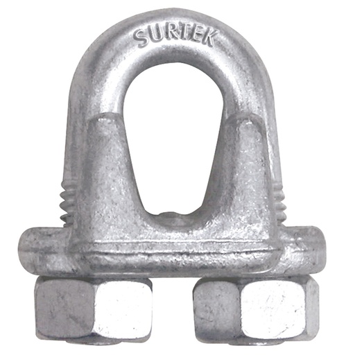 [PER3DF] Perro de acero forjado para cable de acero 1/4" Surtek