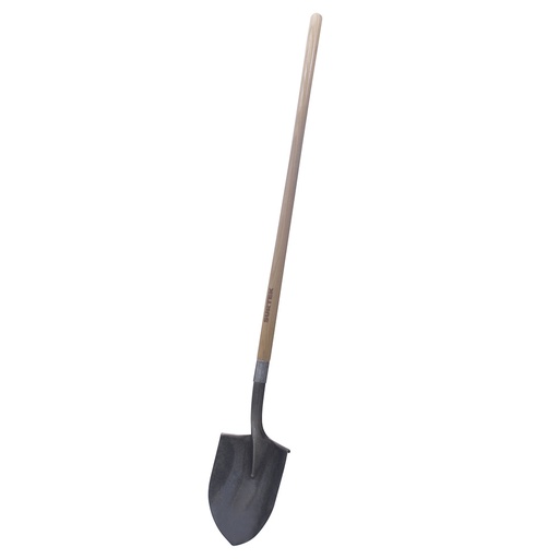 [130628] Pala con mango largo de madera con anillo crimpado, tipo irrigación Surtek