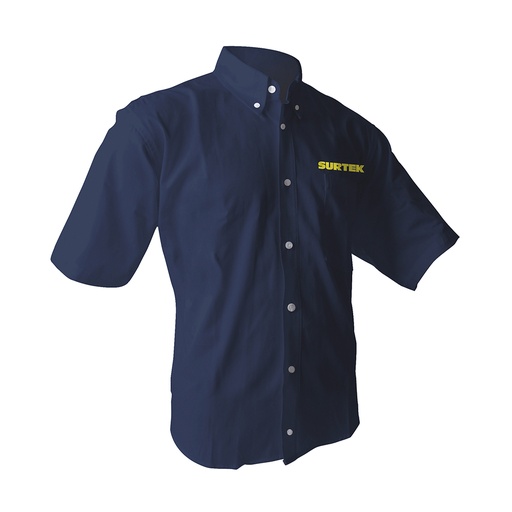[CAMC102M] Camisa de manga corta para caballero, color azul talla M Surtek