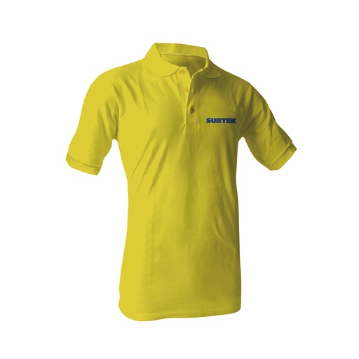 [STKPOAM] Playera tipo polo para caballero color amarillo talla M Surtek