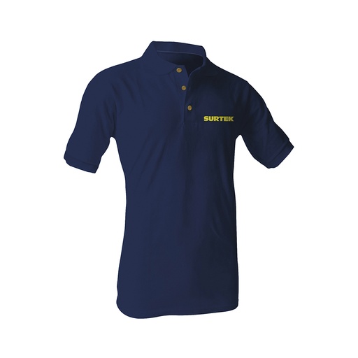 [STKPOZM] Playera tipo polo para caballero color azul talla M Surtek