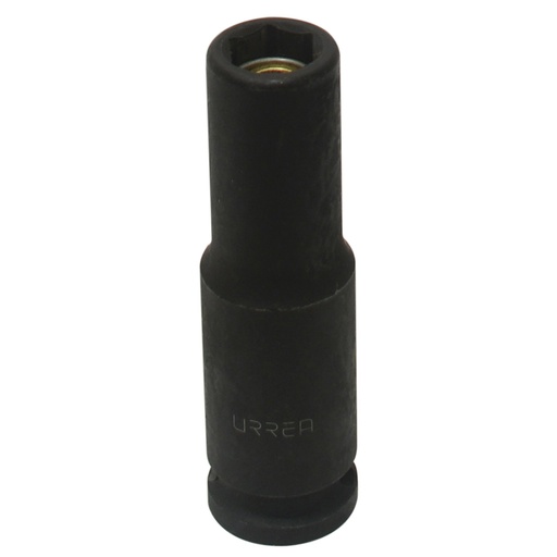 [7714HM] Dado de impacto largo con imán cuadro de 3/8", 6 puntas, en pulgadas, 7/16" Urrea