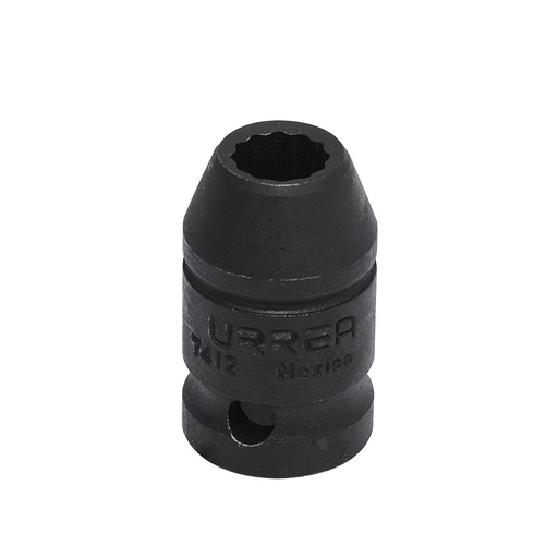 [7412] Dado de impacto cuadro de 1/2", 12 puntas, en pulgadas, 3/8" Urrea